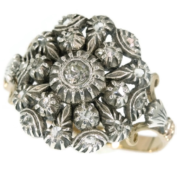 Victorian Portuguese antique ring with diamonds (image 1 of 13)